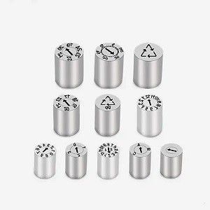 ডিএমই স্ট্যান্ডার্ড ডেট স্ট্যাম্প | প্রতিস্থাপনযোগ্য মোল্ড ডেট ইনসার্ট এবং চিহ্নিত পিন